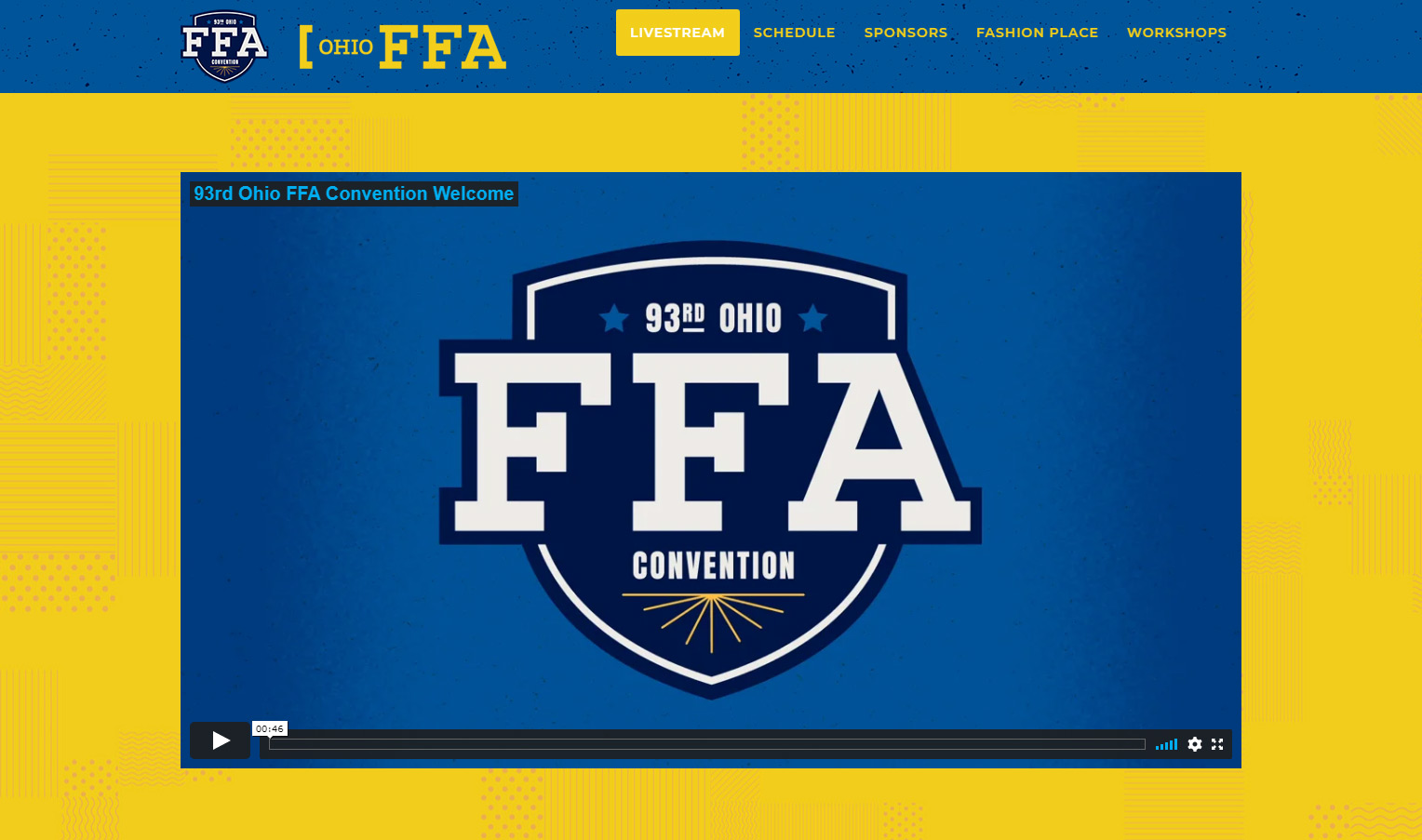 Ohio FFA custom web page