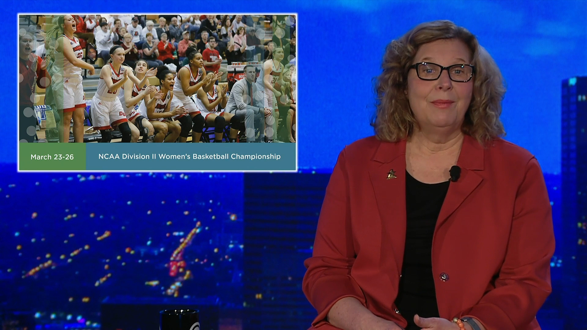 Linda Logan presenting upcoming events